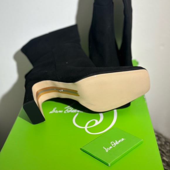 Sam Edelman Issabel Black Suede Tall Boots 11M - Picture 4 of 4